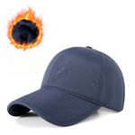 Winter Baseball Cap with Fleece - Thermal Windproof Baseball Cap for Men Women