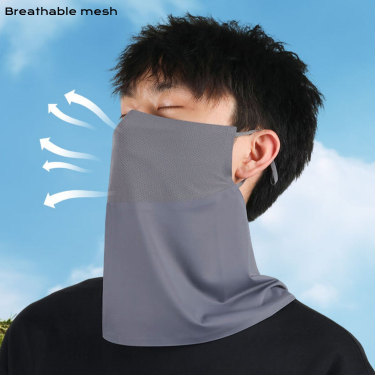UPF50+ Neck Gaiter Face Mask for Men Women,Summer Balaclava for Cycling Skiing