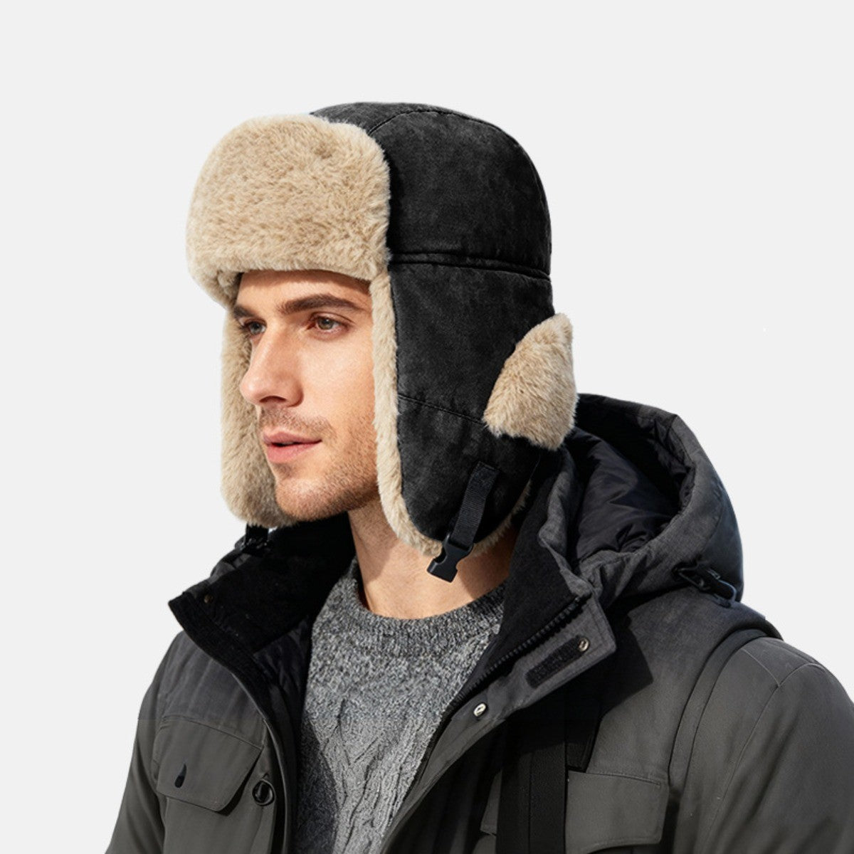 Winter Trapper Hat for Men Women - Aviator Hat Warm Hat for Skiing Hunting
