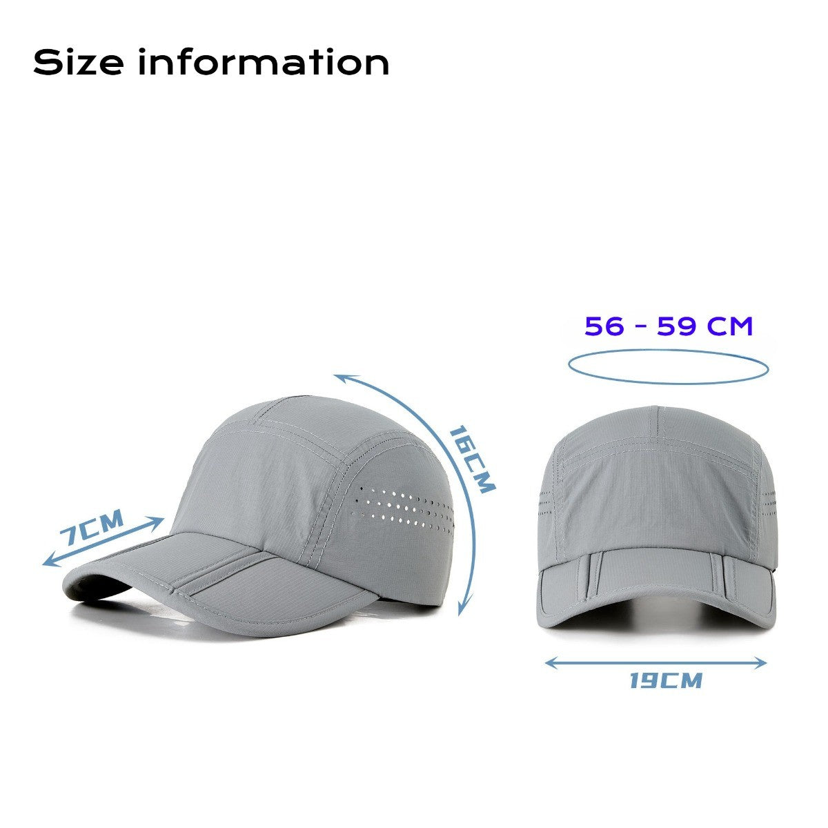 Summer Outdoor Baseball Cap - Sun Protection Hat Breathable Lightweight Hat