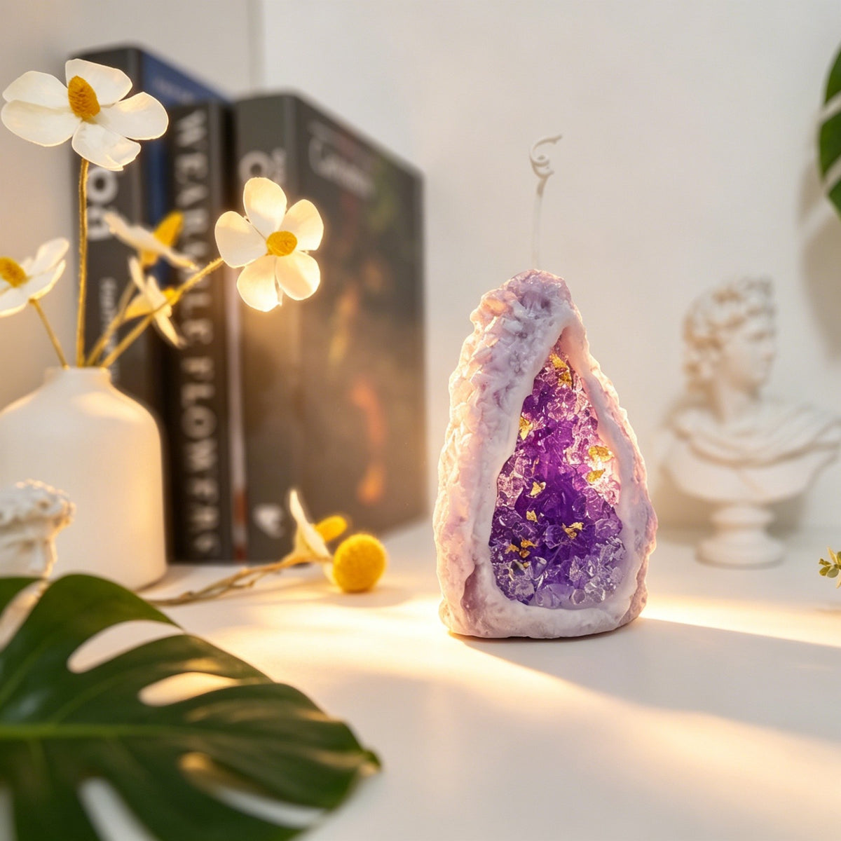Handmade Aromatherapy Candles - Crystal Cave Shaped Bedroom Decoration Candles