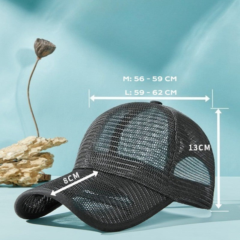 Summer Baseball Cap for Men Women - Breathable Sun Hat Baseball Cap