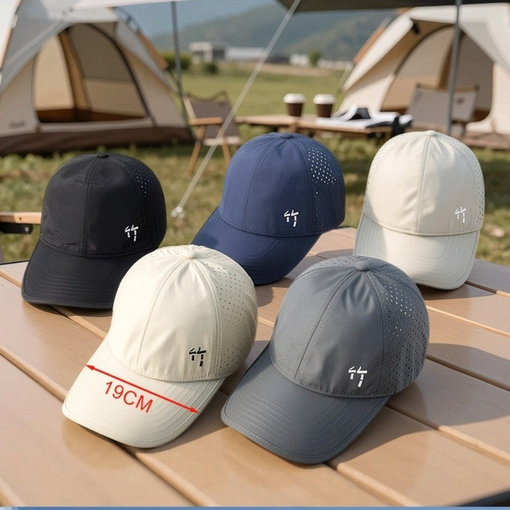 Summer Breathable Baseball Cap - Water Repellent Outdoor Sun Hat for Men Women