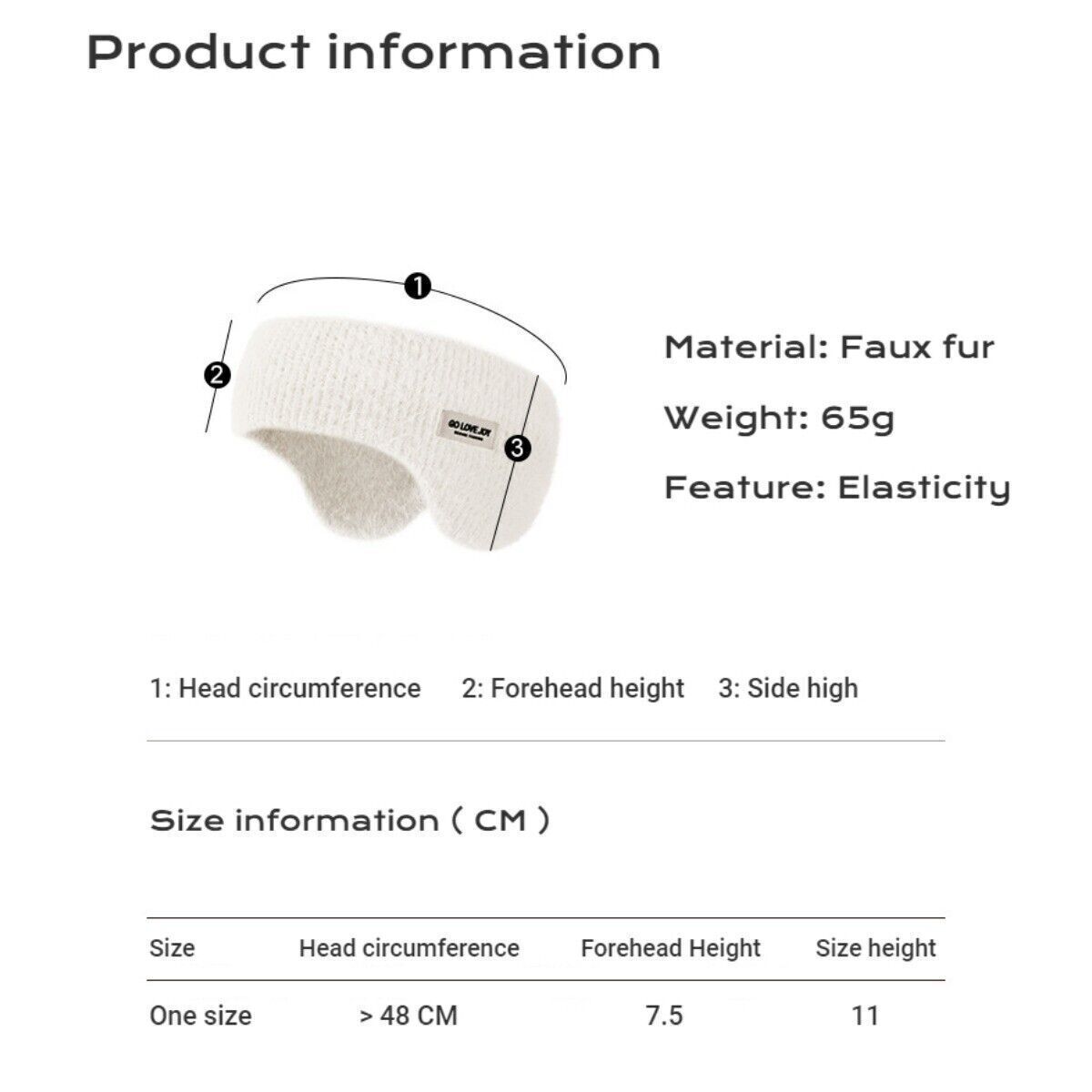 Winter Ear Muffs Ear Warmers Faux Fur Soft Earmuffs for Women - Female Headband