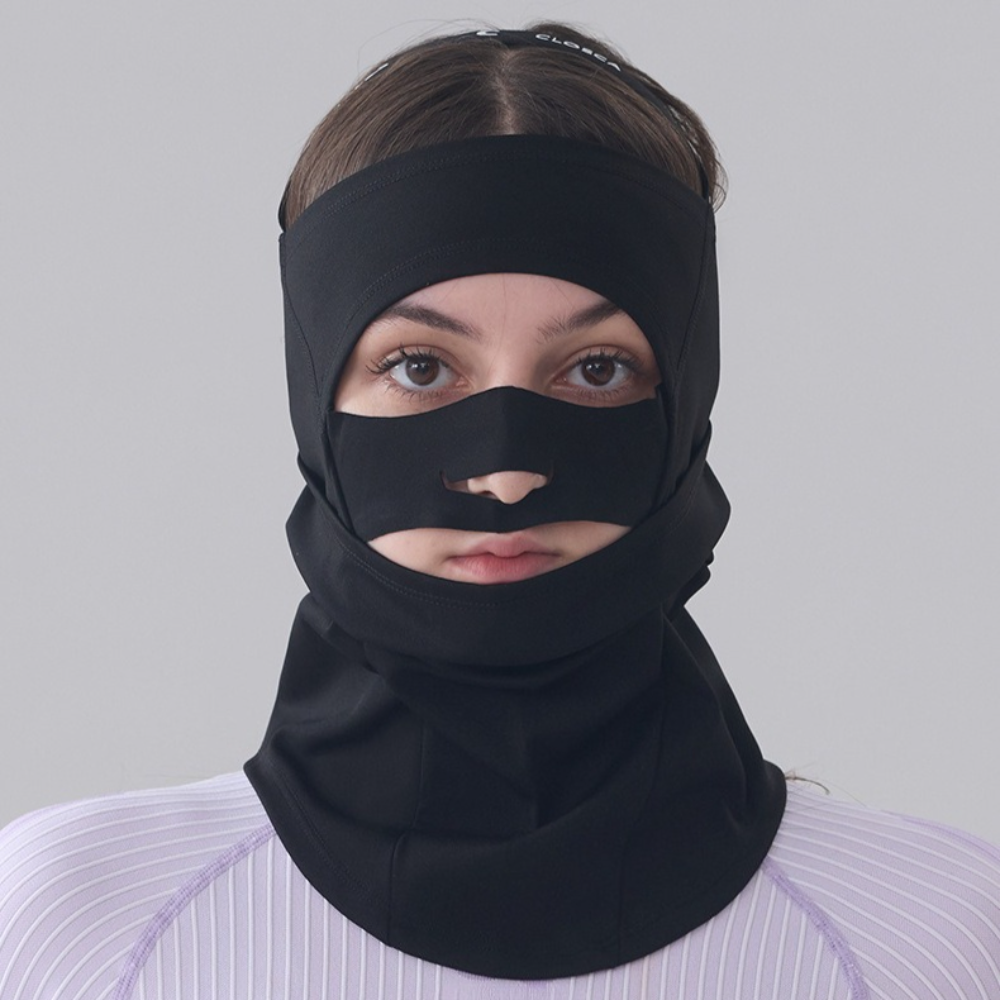 Half Ski Mask Balaclava - Winter Warm Fleece Face Mask - Neck Gaiter Cycling