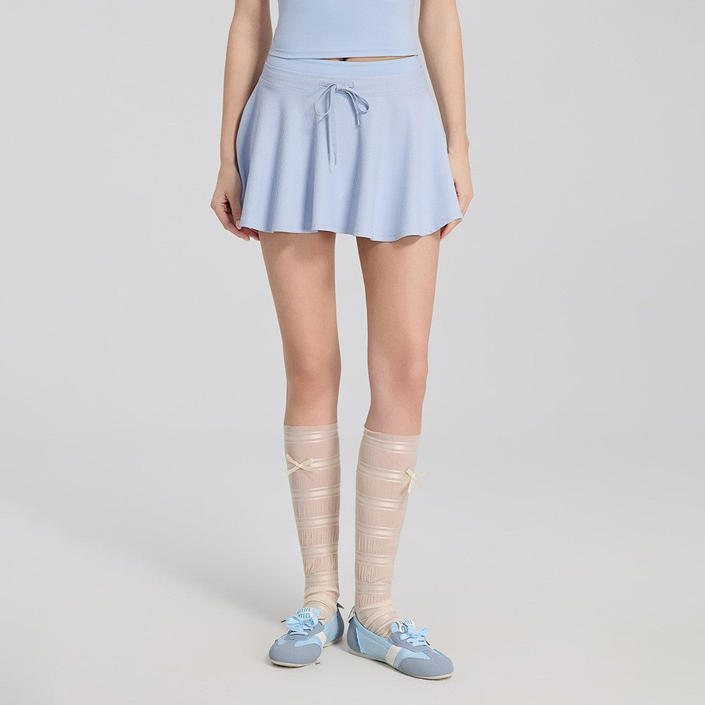 High Waist Abdominal Sports Short Skirt, Quick Drying Running Short DQ5942