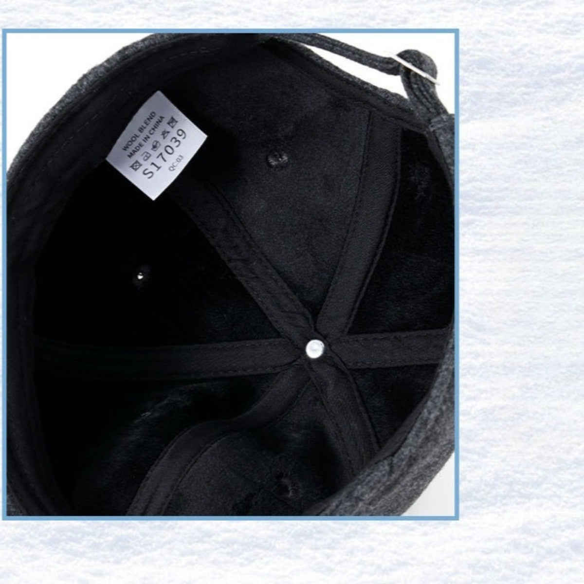Winter Baseball Cap for Men Women - Adjustable Thermal Baseball Cap