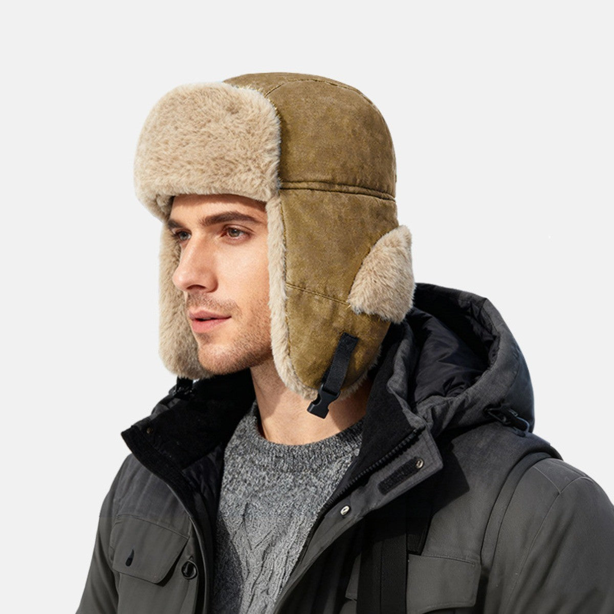 Winter Trapper Hat for Men Women - Aviator Hat Warm Hat for Skiing Hunting