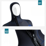 Diving Suit for Men Women - 3 MM Cold Resistant Surfing Snorkeling Suit
