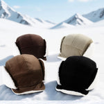 Retro Winter Hat with Ear Protection for Men Women - Thermal Trapper Hat