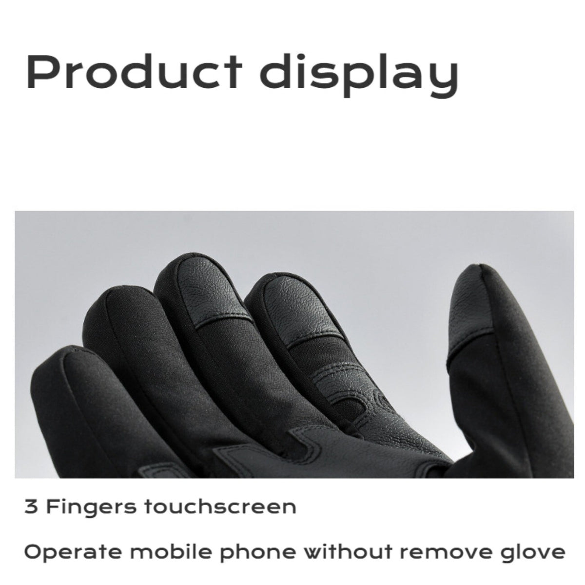 Winter Gloves for Men Women - Windproof Water Repellent Glove for Cycling Skiing