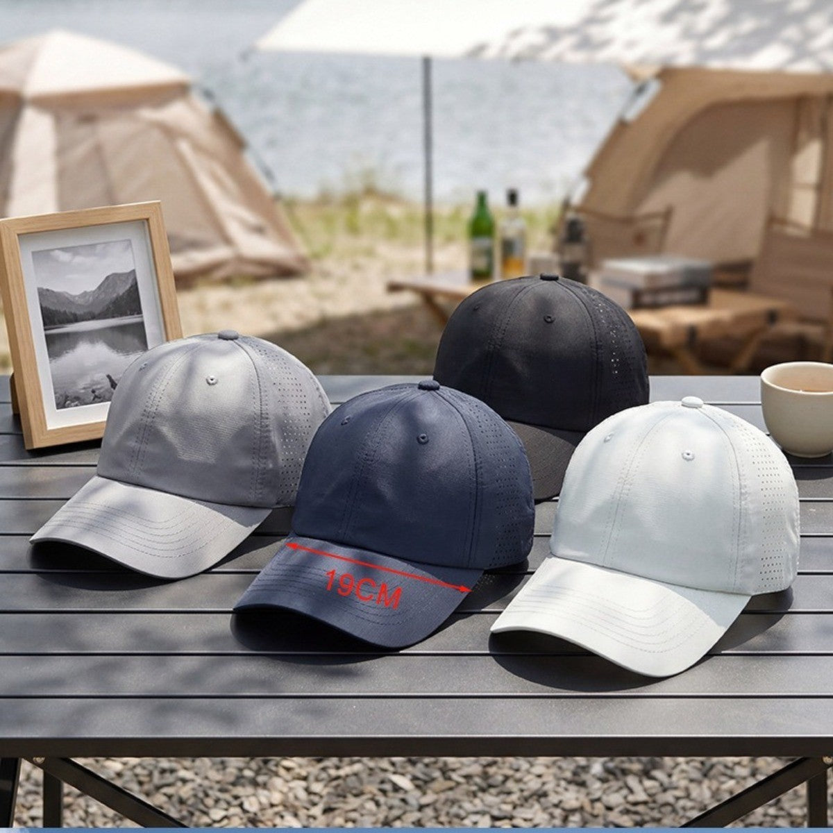 Summer Breathable Baseball Cap for Men Women - Lightweight Sun Hat