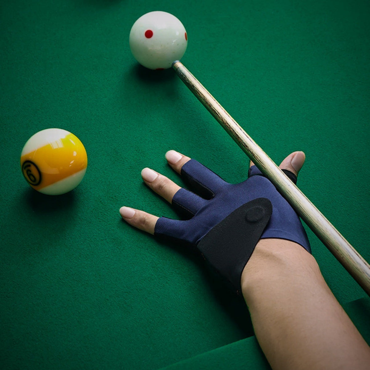 Billiard Pool Glove for Left Hand - 3 Finger Snooker Cue Sport Glove for Unisex