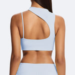 Women's Shoulder Strap Inclined Shoulder Yoga Bra - Fitness Yoga Back Sports Bra