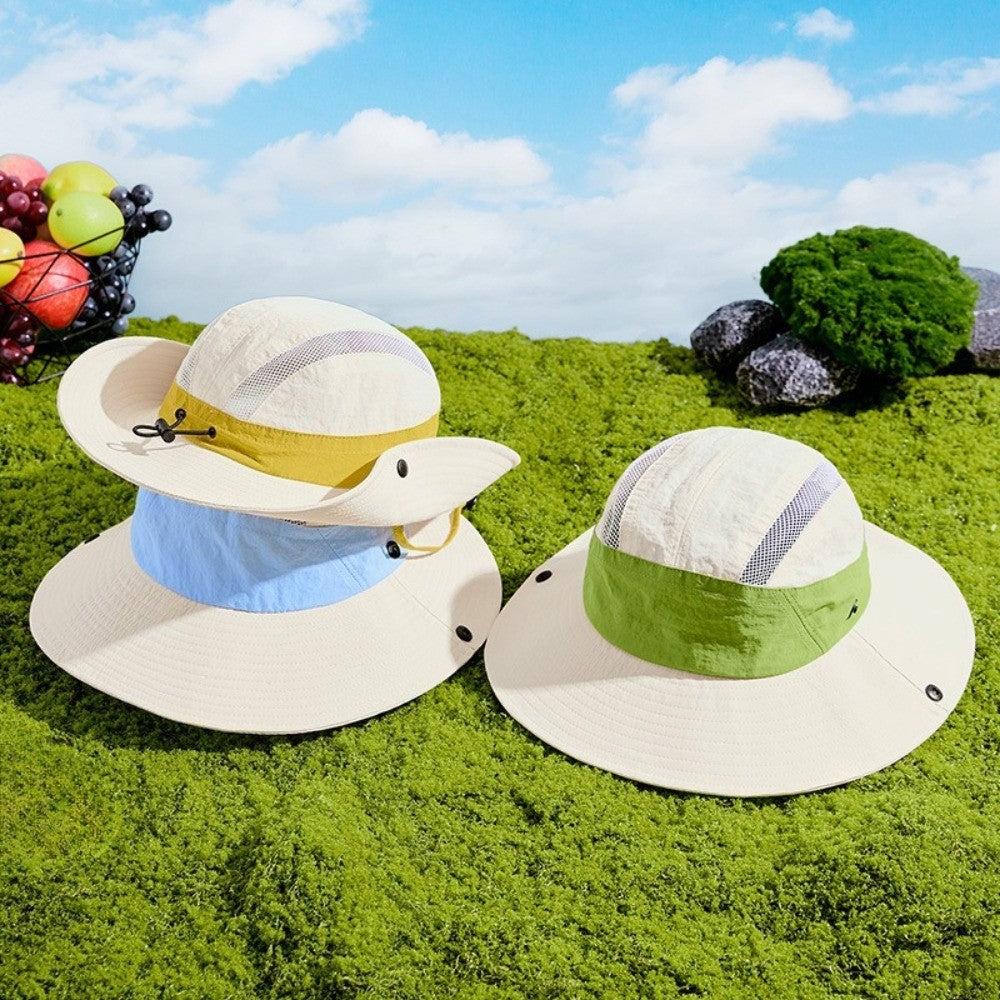 Spring Summer Quick Drying Fishing Hat, Outdoor Hiking Bucket Hat Sun Protection