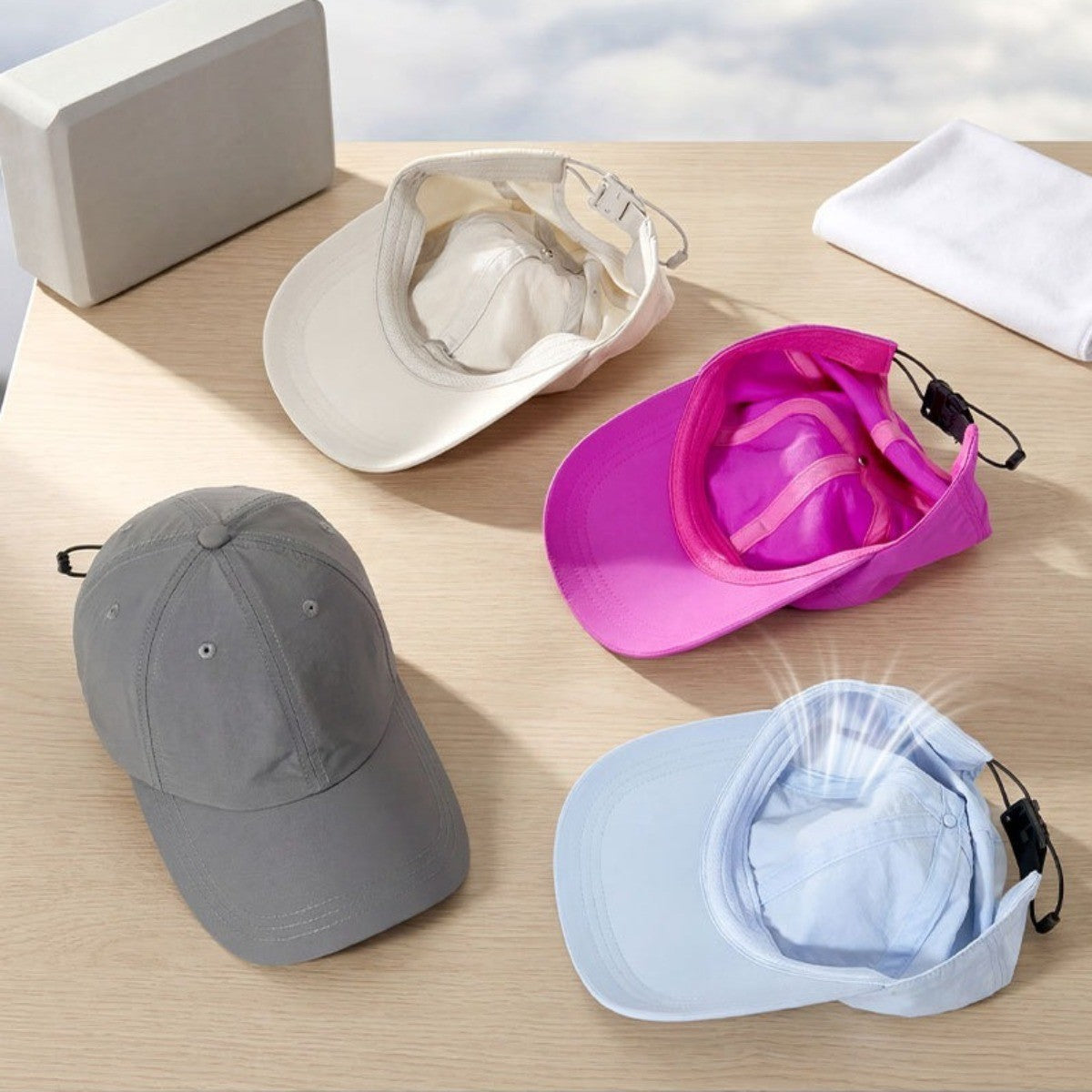 Summer Wide Brim Sun Protection Hat for Women Men Soft Quick Drying Baseball Cap