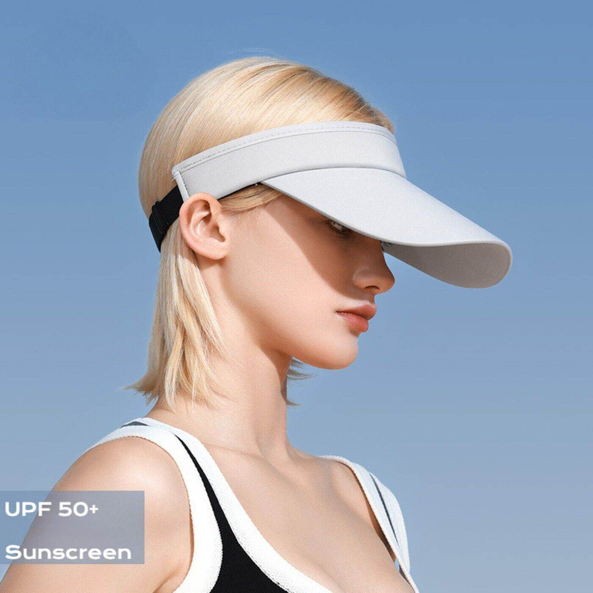 Sun Visor Hat Sports Cap Golf Tennis Beach Adjustable Summer - Visor for Women - Movagear