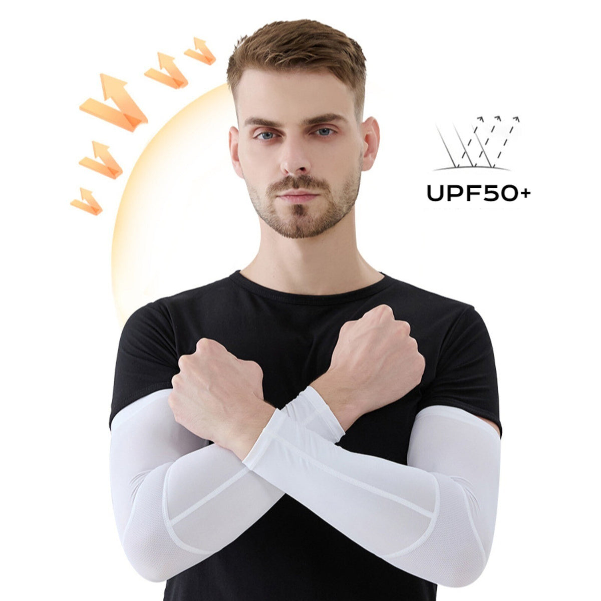 UV Sun Protection Arm Sleeves for Unisex , UPF50+ Arm Sleeve for Cycling Fishing