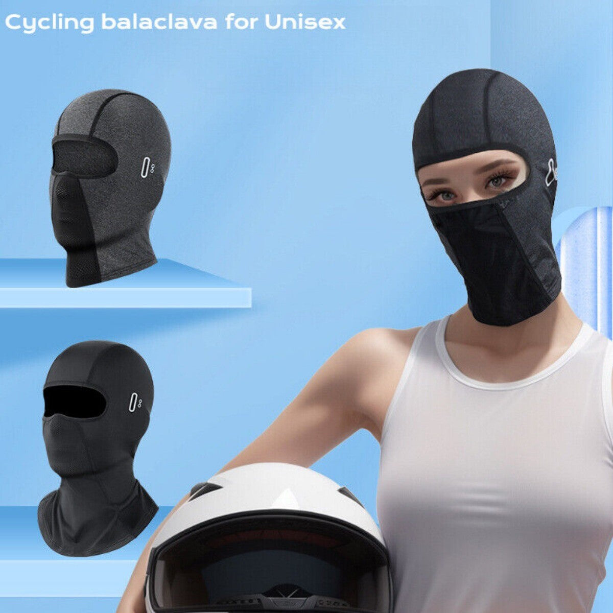 Summer Ice Silk Balaclava - UV Protection Motorcycle Balaclava for Cycling