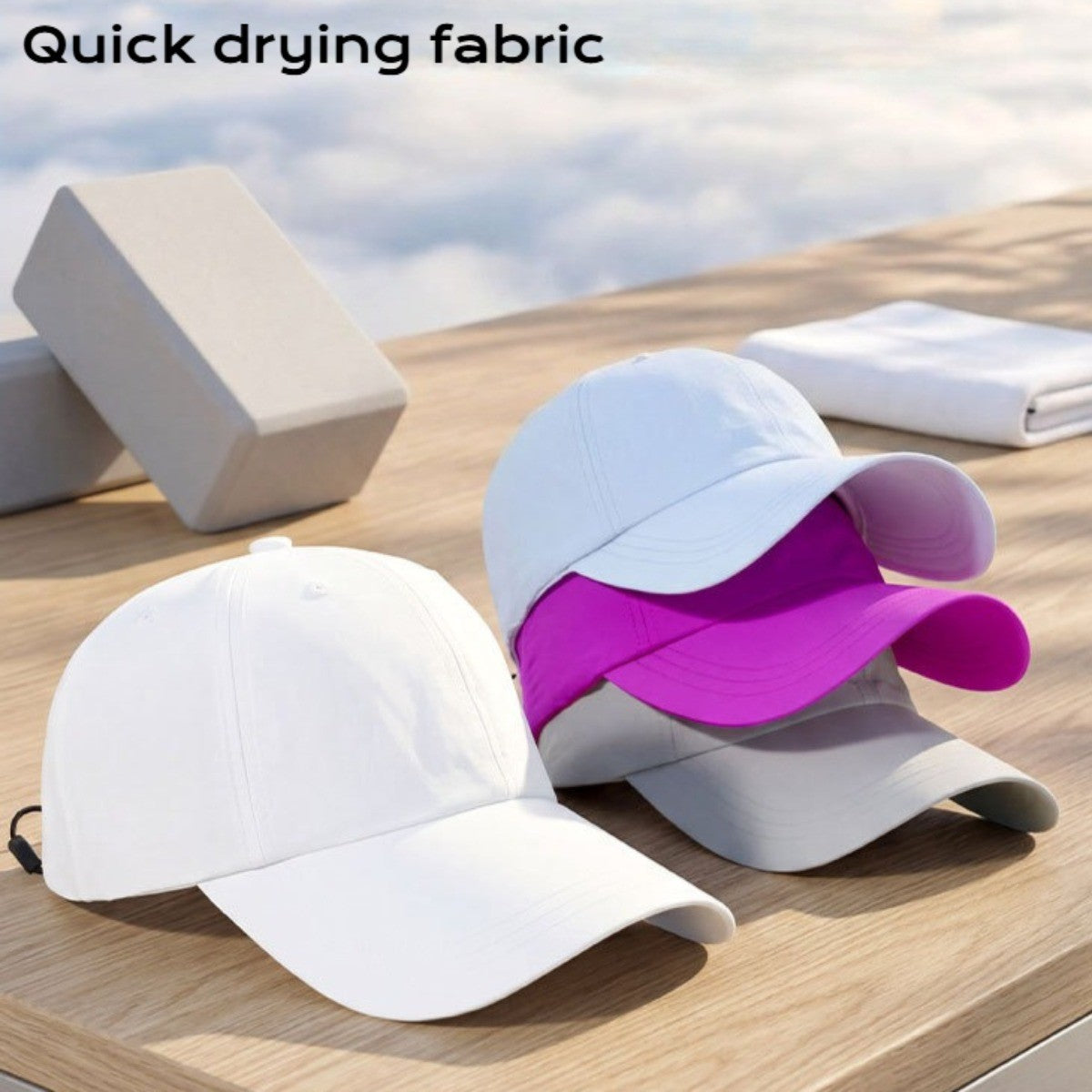Summer Wide Brim Sun Protection Hat for Women Men Soft Quick Drying Baseball Cap