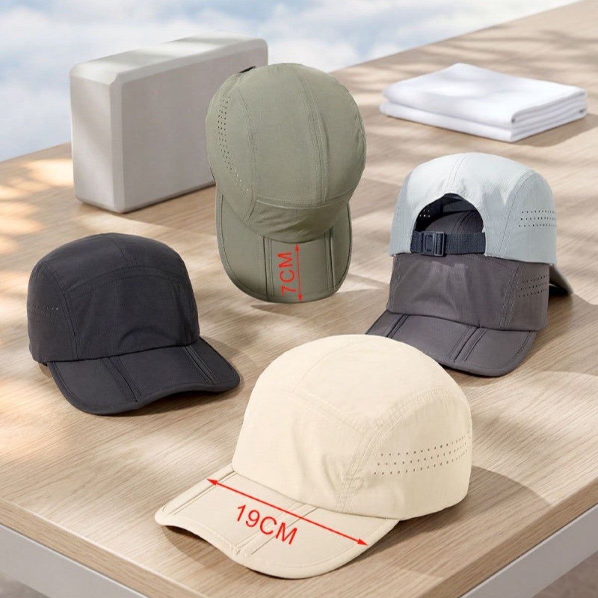 Summer Outdoor Baseball Cap - Sun Protection Hat Breathable Lightweight Hat