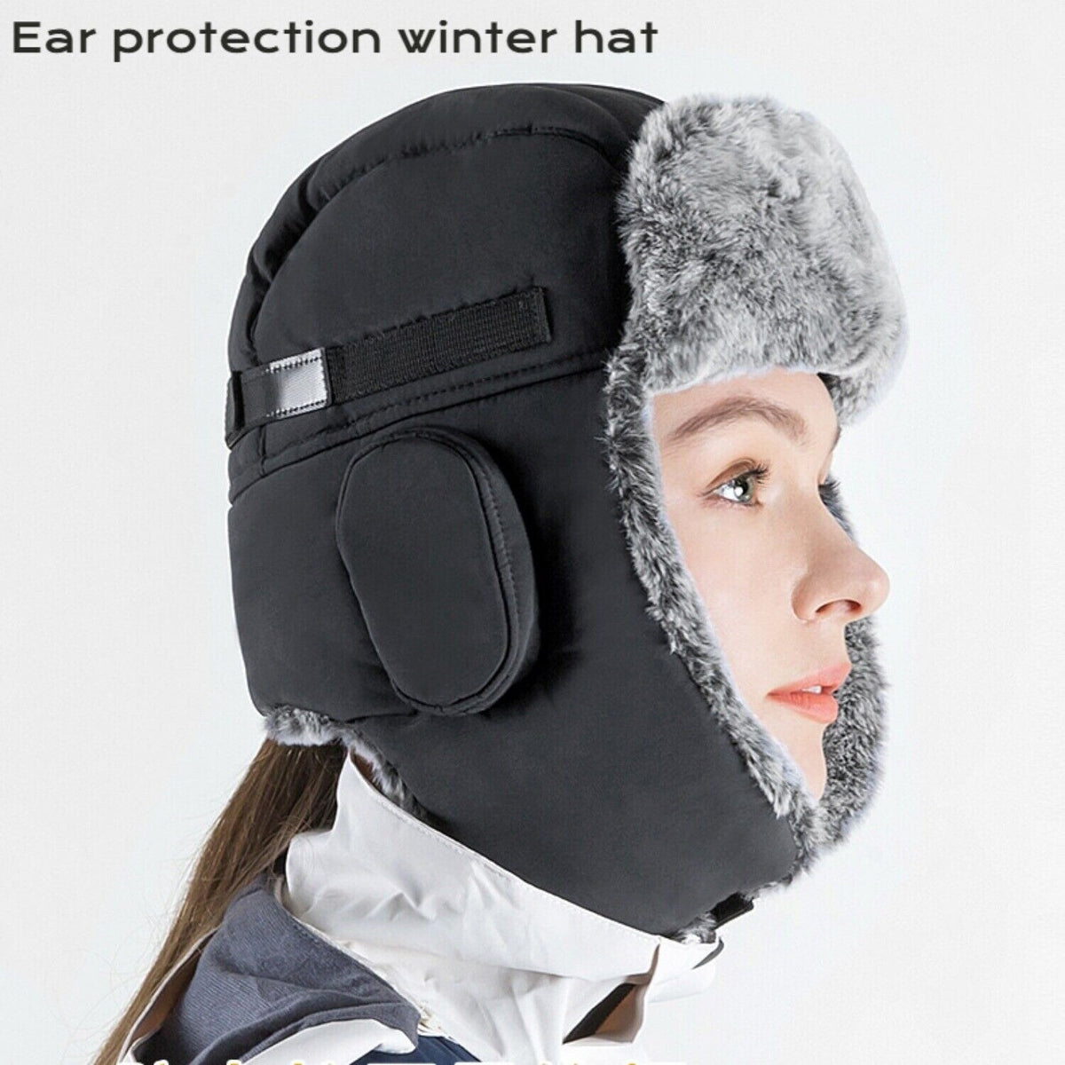Winter Trapper Hat - Faux Fur Ear Flap Warm Aviator Cap For Men Women Outdoor