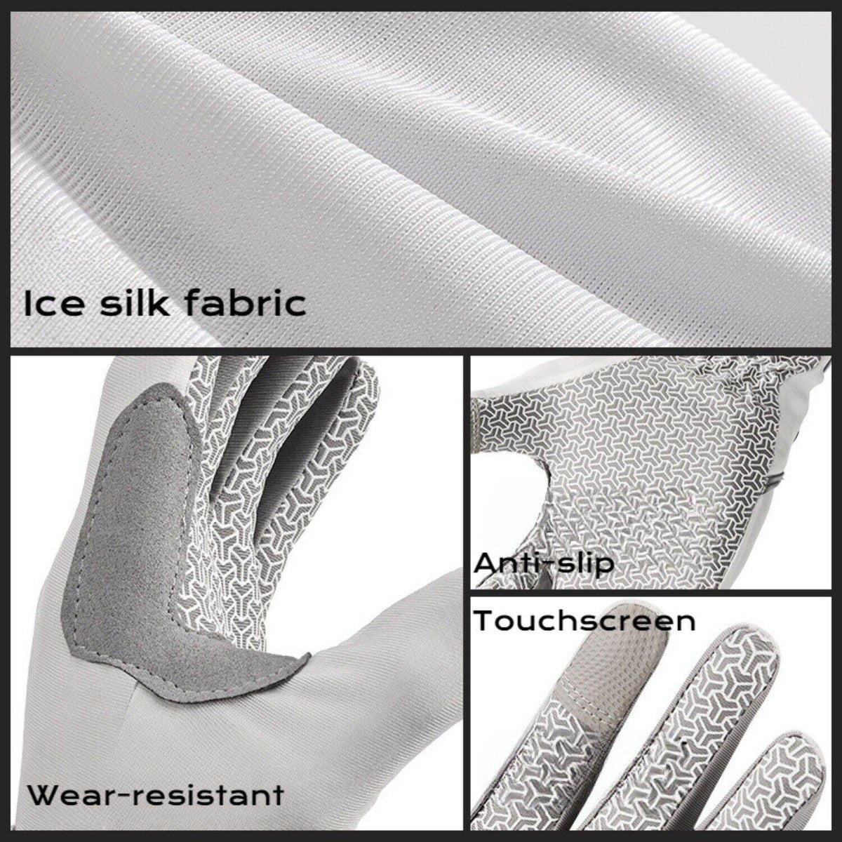 Ice Silk Equestrian Gloves - Movagear