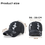 Retro Baseball Cap for Men Women - Soft Sun Protection Hat