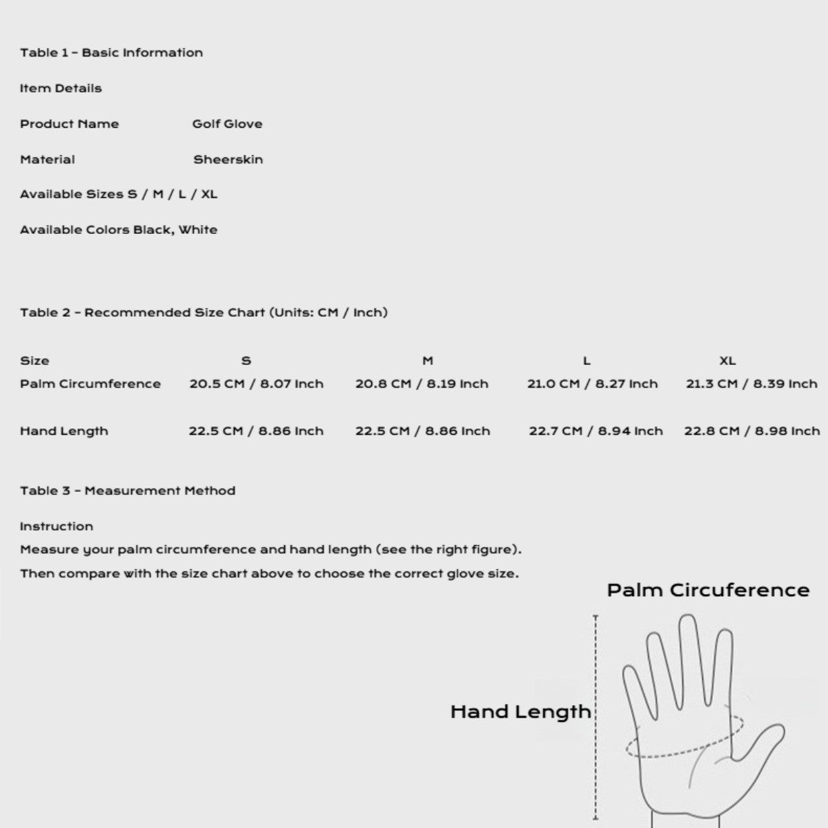 Golf Gloves for Men Women - Sheepskin Breathable Golf Gloves for Left Hand