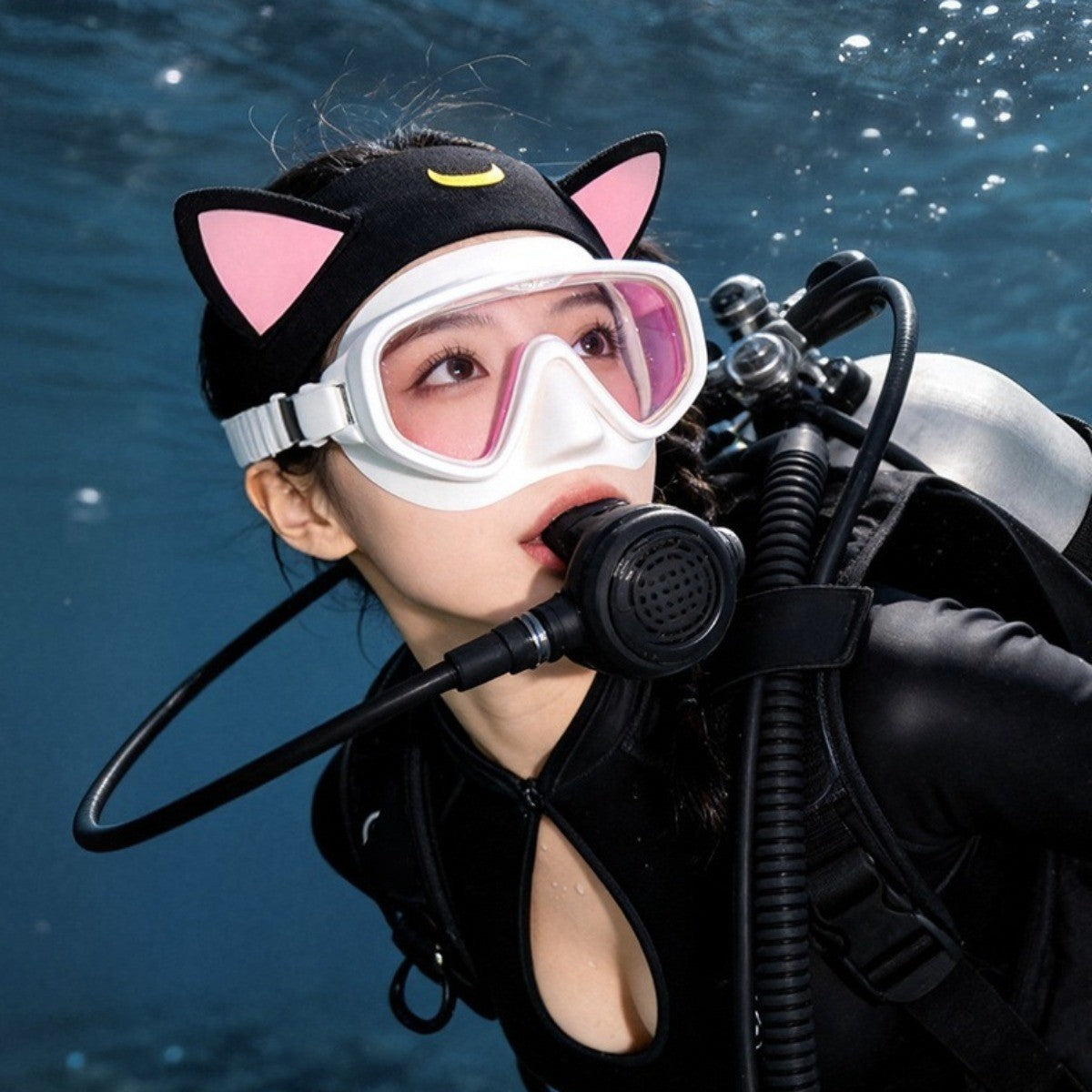 Diving Hairband for Female - Neoprene Headband for Snorkeling, Swimming Diving