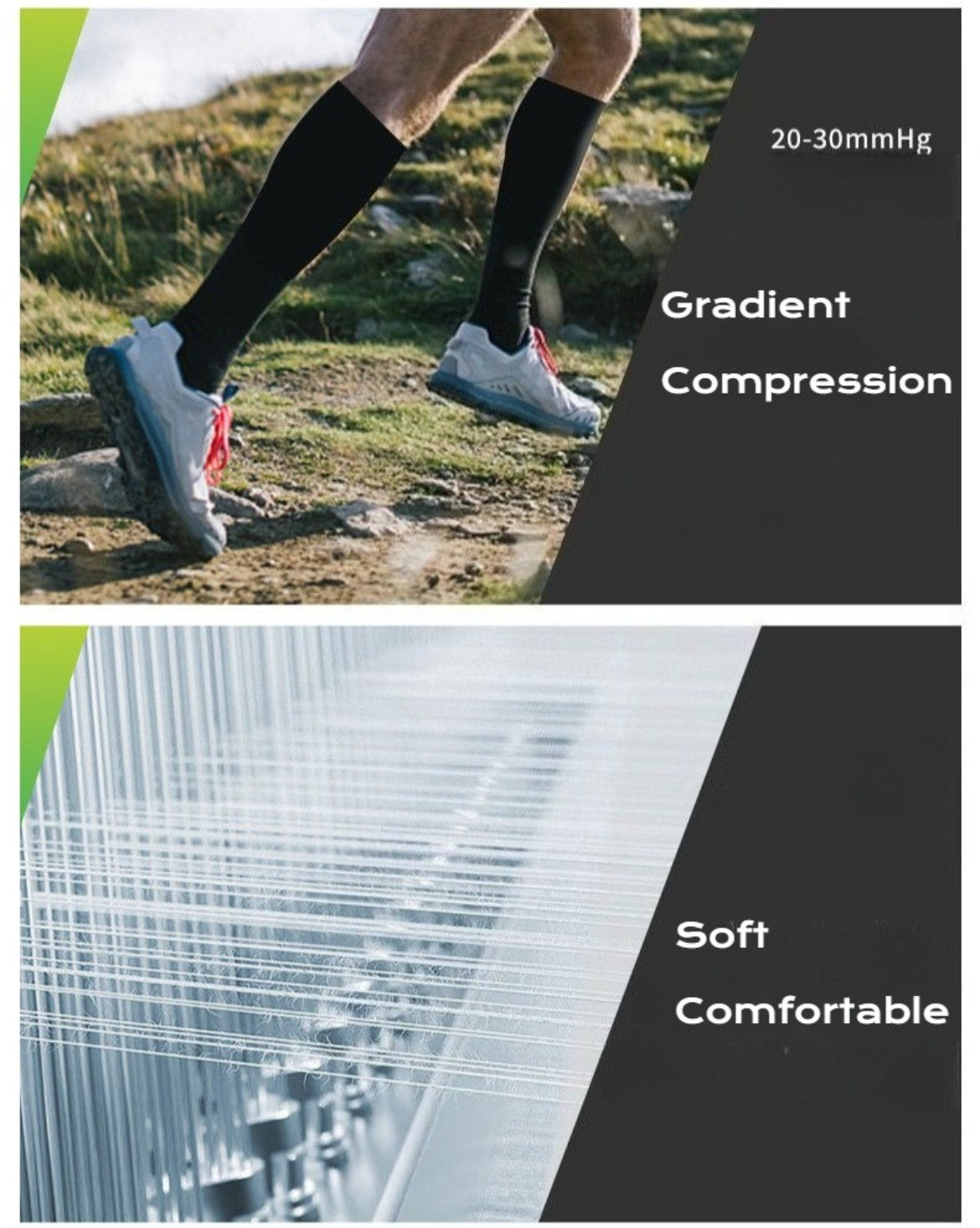 Sports Compression Socks for Outdoor Running - Calf Compression Workout Socks