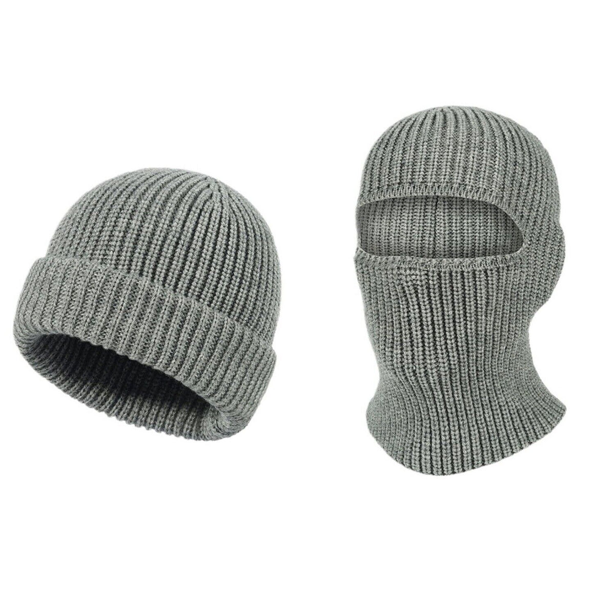 Knit Balaclava - With Both Wearing Method