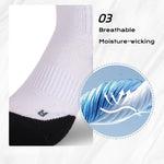 Sports Socks - Badminton Tennis Socks for Men Women - Breathable Running Socks