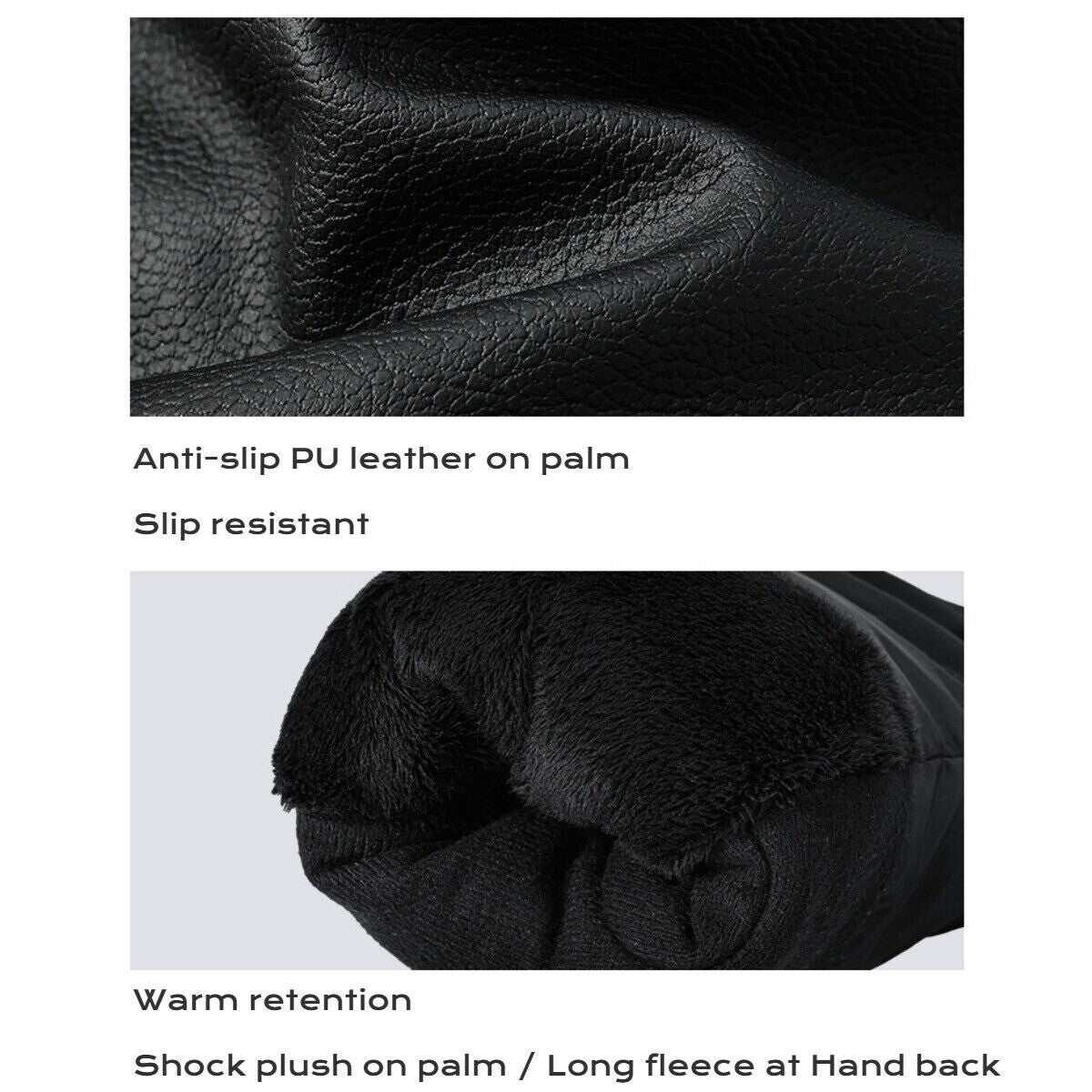 Winter Mittens for Men Women - Warm Thermal Waterproof Mittens for Snowboarding
