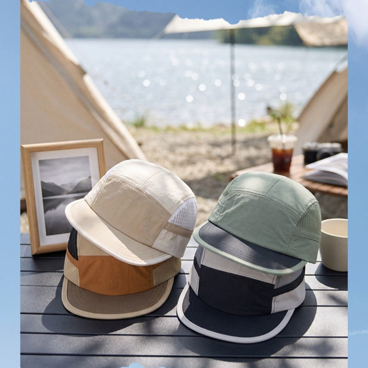 Summer Lightweight Breathable Mesh Camping Hat for Men Women - Baseball Cap