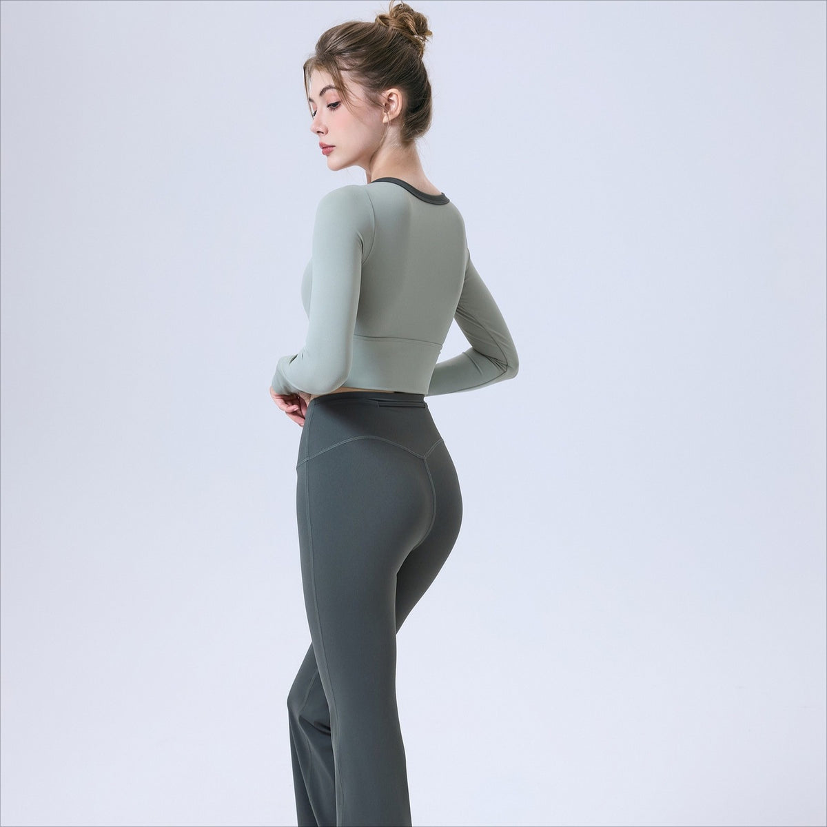 High Waisted Sports Pants - Women's Seamless Pants - Running Yoga Pants - CK3460