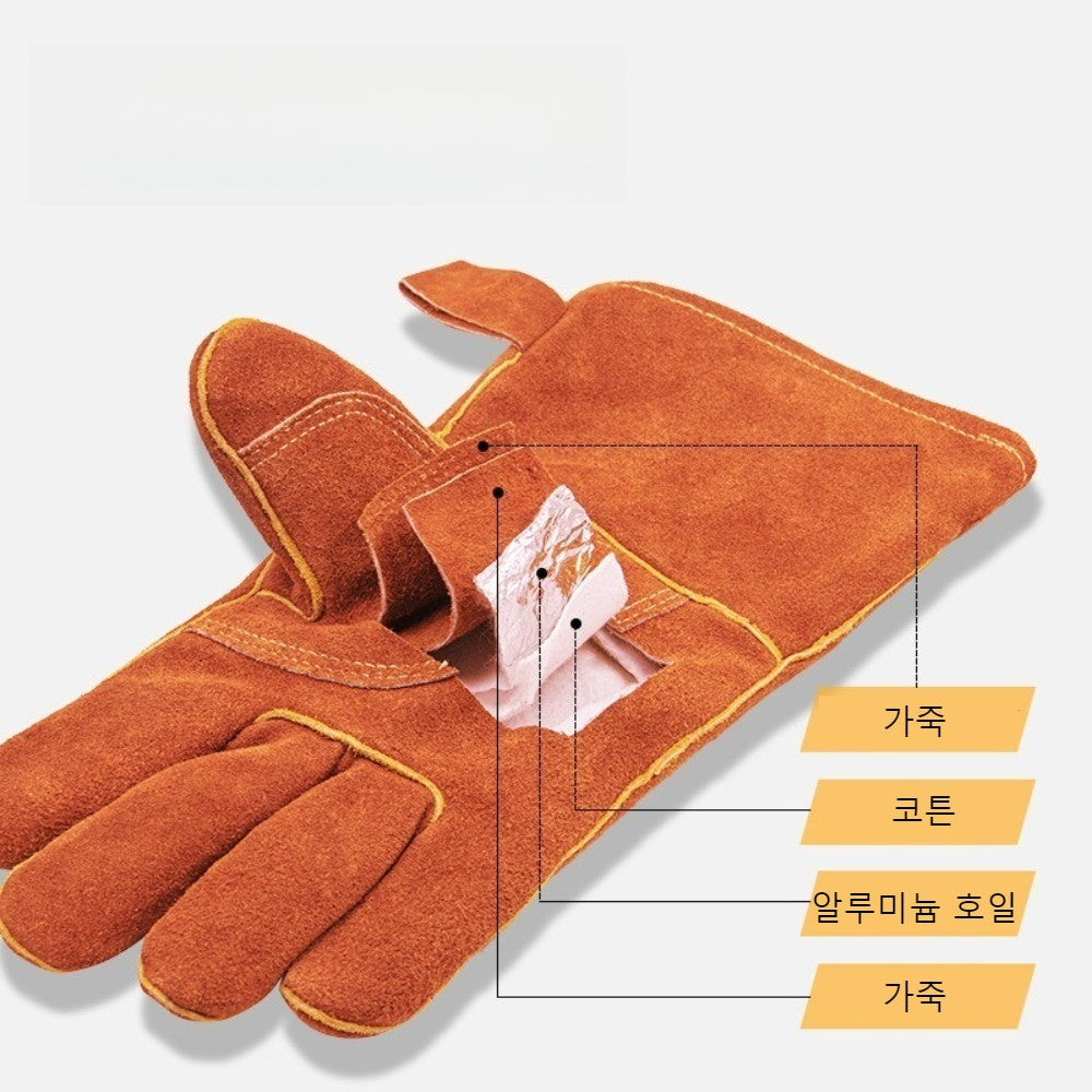 Barbecue Gloves, Heat-resistant and 500 Degree Industrial Oven Baking