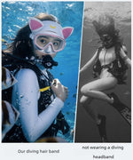 Diving Hairband for Female - Neoprene Headband for Snorkeling, Swimming Diving