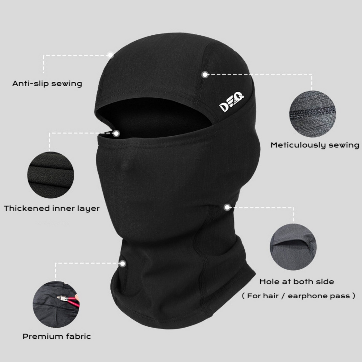 Winter Balaclava for Men Women - Windproof Fleece Ski Mask for Cycling Fishing