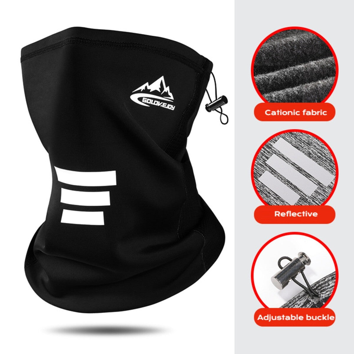 Neck Gaiter with Reflective Design