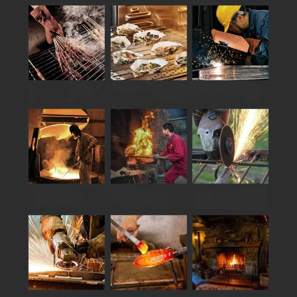 Barbecue Gloves, Heat-resistant and 500 Degree Industrial Oven Baking