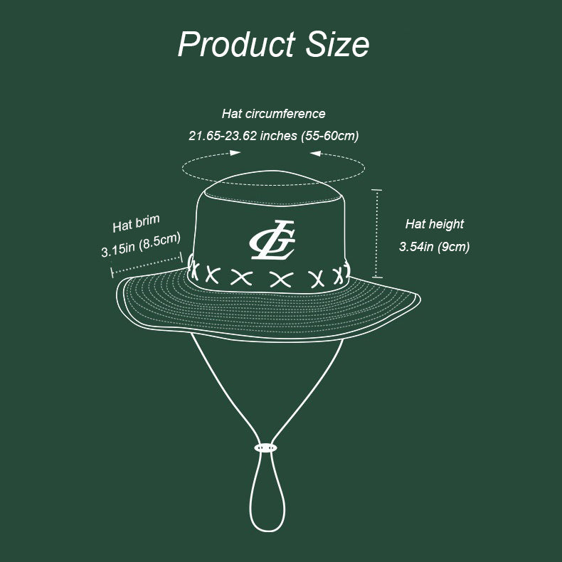 UPF50+ Thread Decoration Fisherman Hat