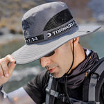 UPF50+ Letter Printed Fisherman Hat - Movagear