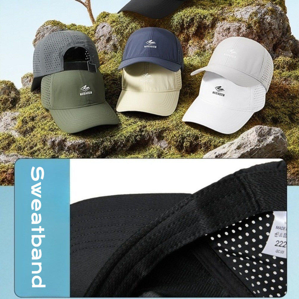 Summer Baseball Cap for Men Women - Breathable Sun Hat - Quick Drying Sun Hat