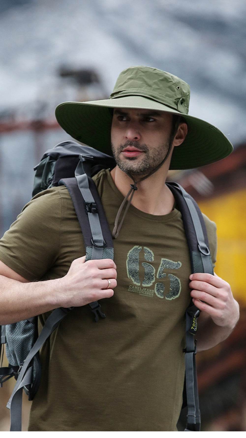 Big Brimmed Hat Outdoor Fisherman Hat - Movagear
