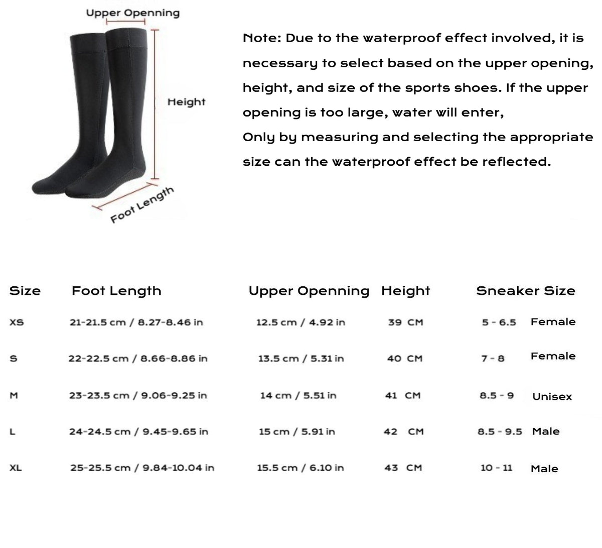 Diving Socks - 3 MM Snorkeling Socks for Unisex - Swimming Thermal Diving Socks