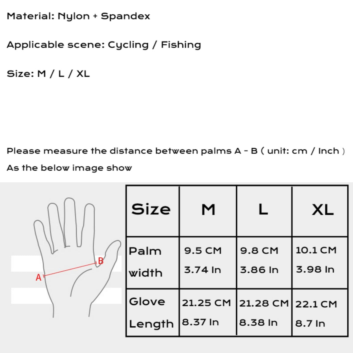 UPF50+ Fishing Gloves