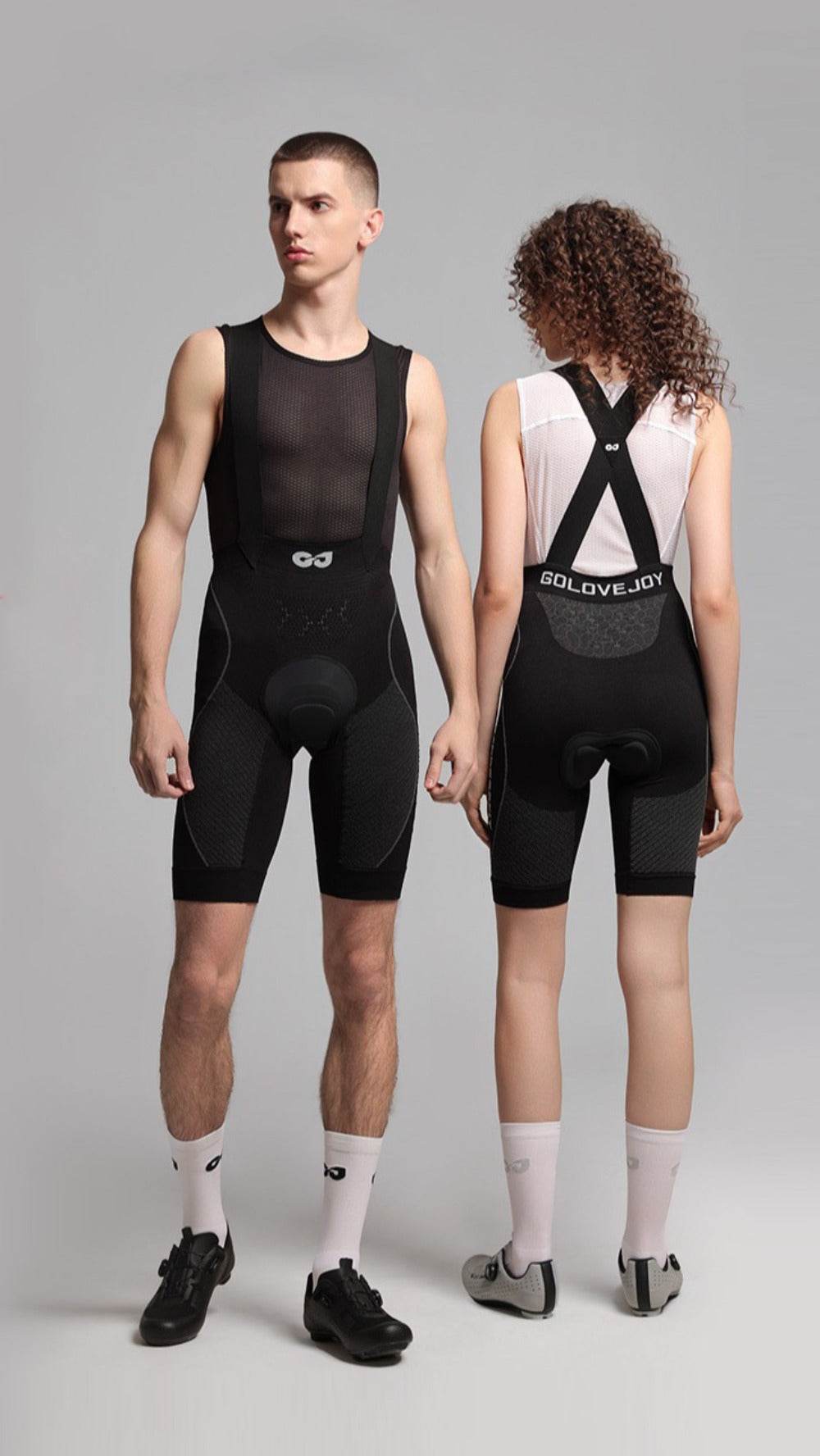 Cycling Bib Shorts with Shock Absorbing Cushion for Men - Movagear