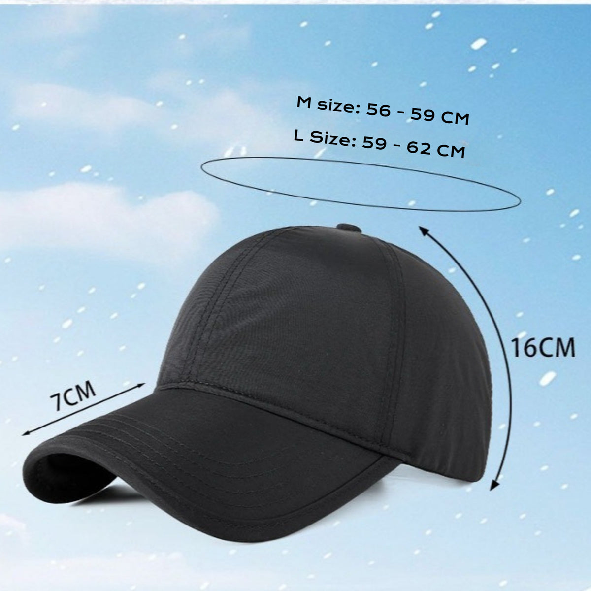Baseball Cap with Fleece - Waterproof Warm Baseball Cap for Men Women