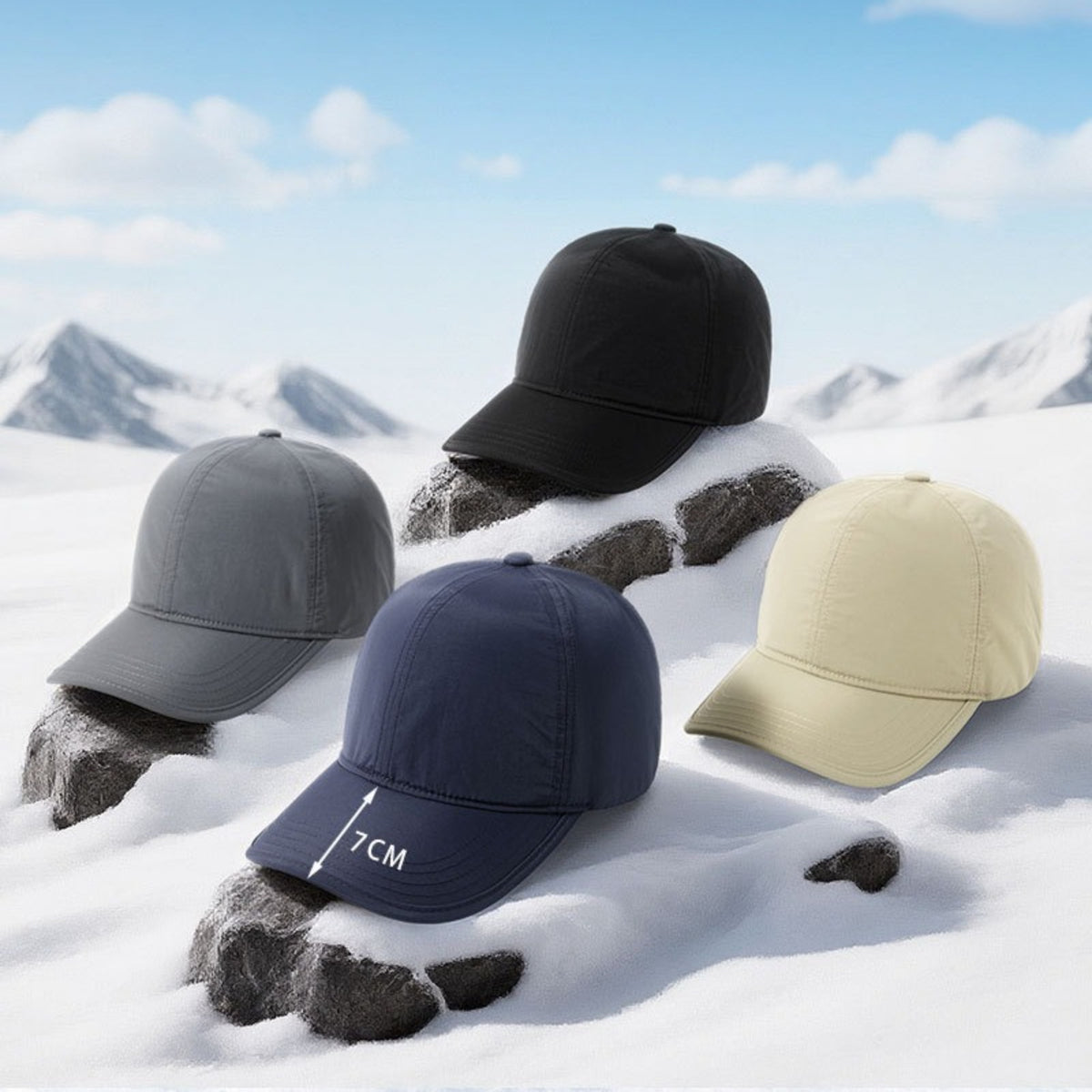 Baseball Cap with Fleece - Waterproof Warm Baseball Cap for Men Women